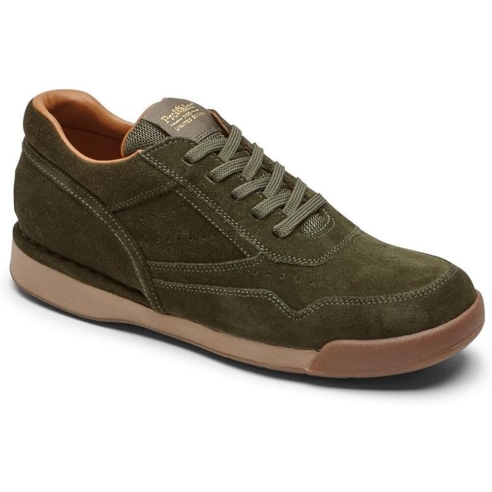 Rockport ProWalker 7100 Limited Edition Suede Low Top Casual Sneaker Green US 11